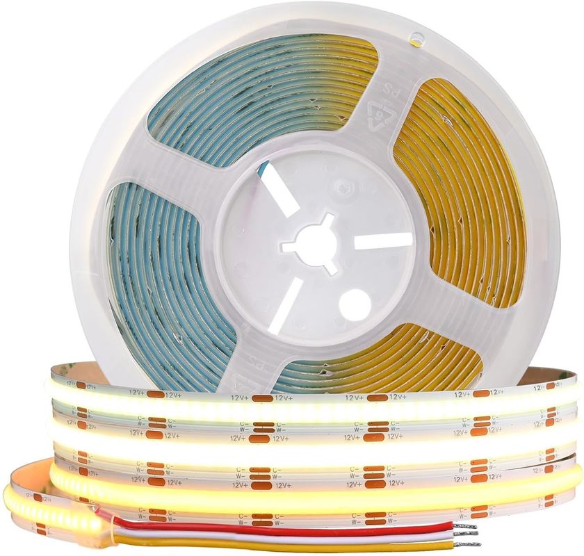 560LEDs COB LED شريط 90 CRI CCT مرن COB 3M مع محول ومراقب RF مصغّر