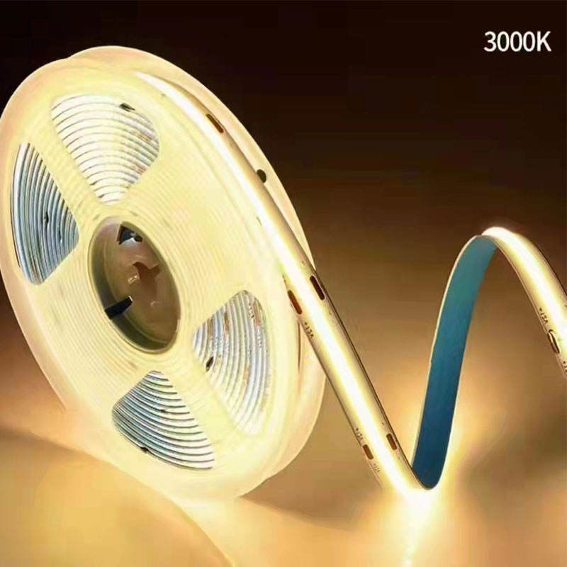 COB LED Strip 320leds 2024 مبيعات ساخنة قابلة للقطع 12VDC CRI90 3000K 2700K 4000K 6000K COB led strip لغرفة المعيشة