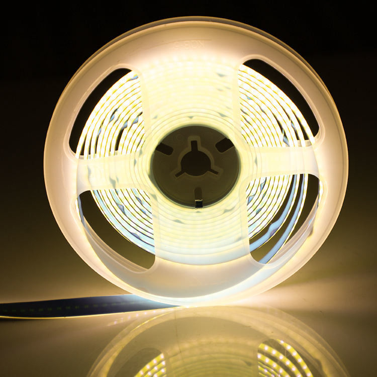 COB LED Strip 320leds 2024 مبيعات ساخنة قابلة للقطع 12VDC CRI90 3000K 2700K 4000K 6000K COB led strip لغرفة المعيشة