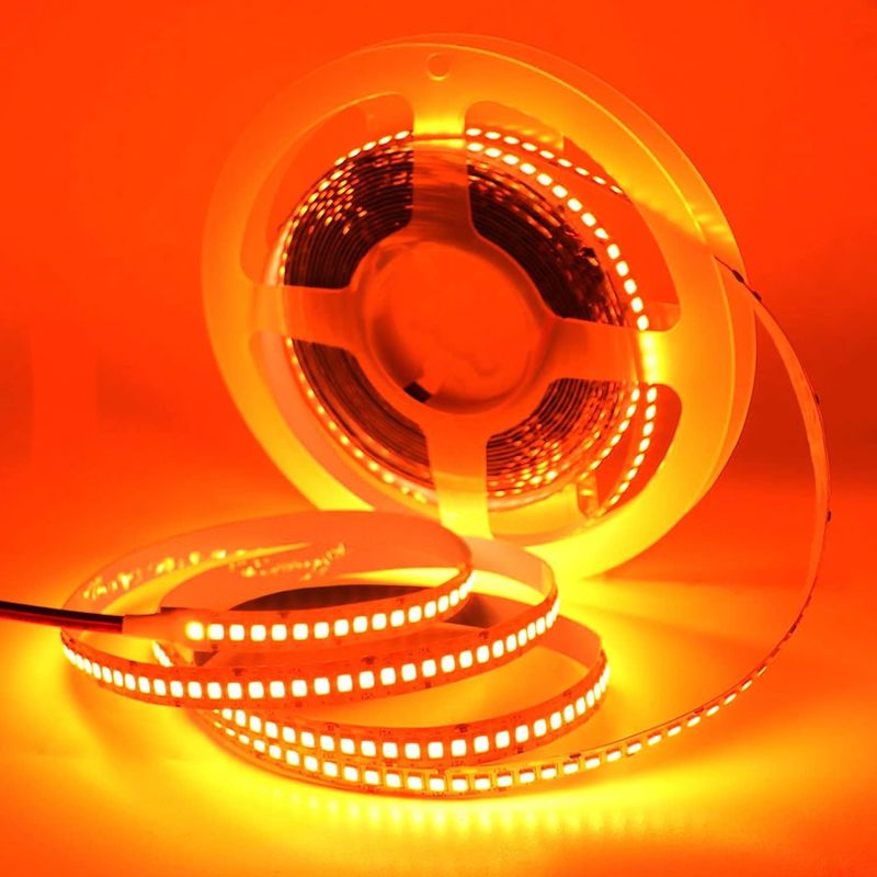 12 فولت 240LEDS SMD 2835 ضوء شريط LED 1200LEDs 16.4Ft غير مضاد للماء الألوان الأحمر الأخضر الأزرق البرتقالي للشريط