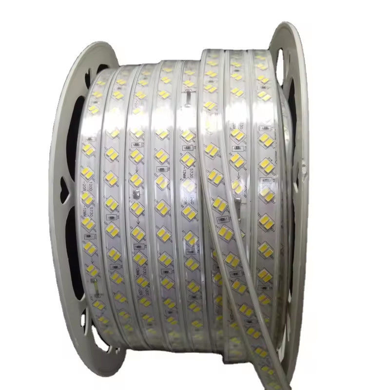 220 فولت SMD5630 5730 120 شريط LED مع حياة طويلة تصميم صف مزدوج شهادات CE / RoHS في أوروبا