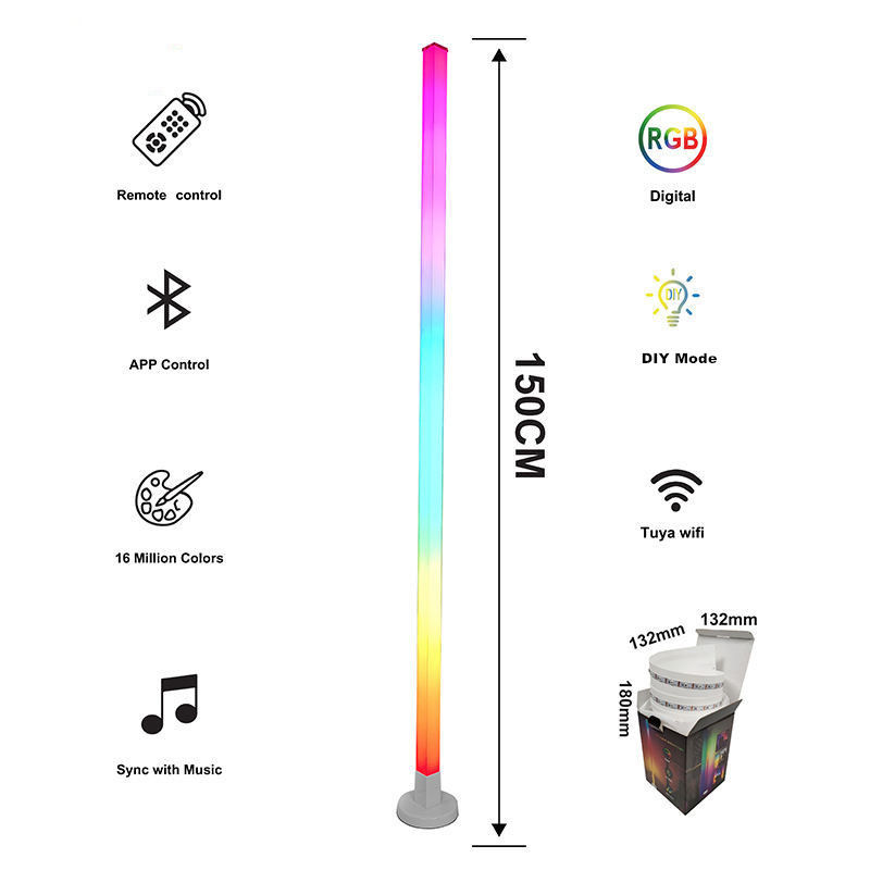 ضوء الأرضية الركن LED USB مع IP20 تصنيف وضع توفير الطاقة شكل ظل أسطواني