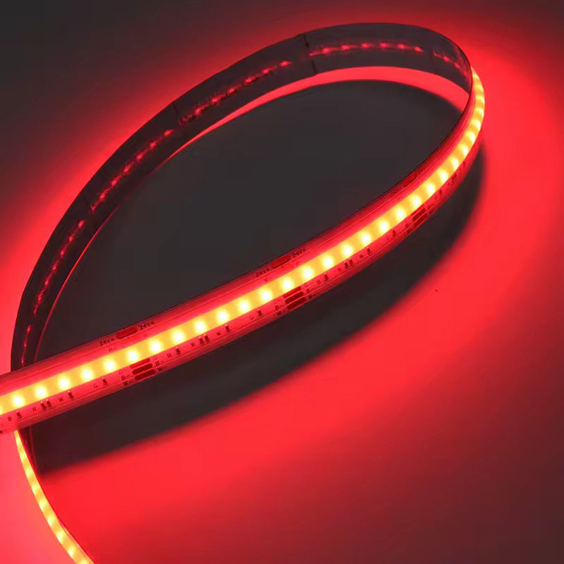 سطوع فائق شريط COB LED RGB 12mm لون متعدد 120 درجة 1080 LEDs واسعة للغاية / م COB شريط ضوء لون كامل
