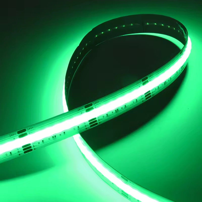 سطوع فائق شريط COB LED RGB 12mm لون متعدد 120 درجة 1080 LEDs واسعة للغاية / م COB شريط ضوء لون كامل