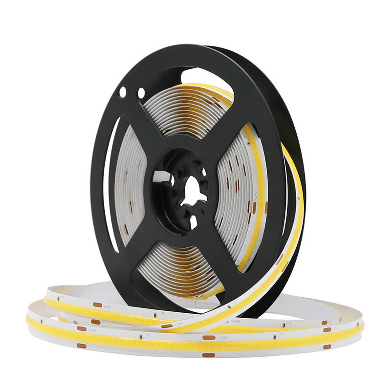 بيع ساخن 480 leds 12W / M IP20 90Ra COB LED شريط 12V / 24V الجهد المدخل