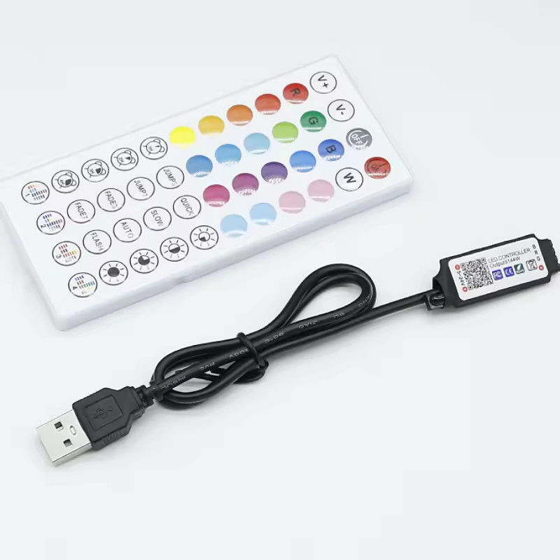 LED ذكي 5V 44ekys RGB LED Strip وحدة تحكم Wifi tuya APP USB Bluetooth ضبابي الضوء الضوئي وحدة تحكم LED Strip