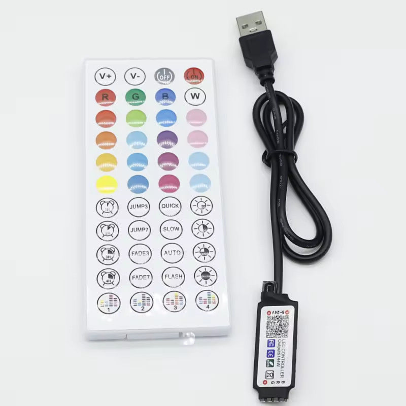 LED ذكي 5V 44ekys RGB LED Strip وحدة تحكم Wifi tuya APP USB Bluetooth ضبابي الضوء الضوئي وحدة تحكم LED Strip