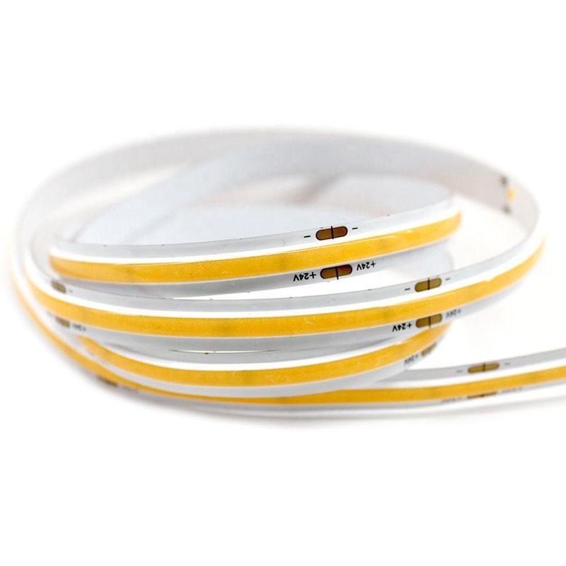الشريط المعتمد 10W / m 2700K-6500K 90 CRI CRI القيادة المعدلة COB LED للضوء القابل للتضييق