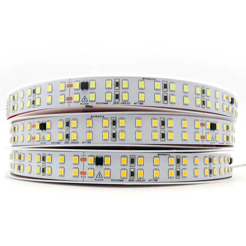 IP20 SMD2835 240LEDS 2 صفوف 110V الضوء القيادي القابل للتخفيض للضوء في غرفة في أمريكا الجنوبية