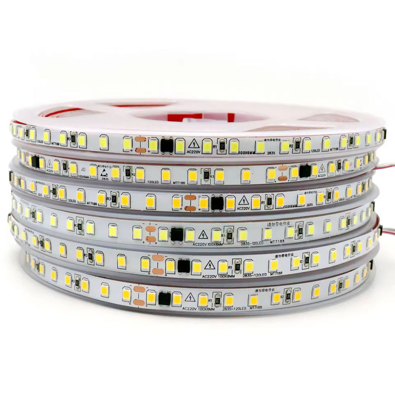 2835 120Leds 8W / M CRI80 شريط LED مرن 5M / 10M الطول للزينة المنزلية لعيد الميلاد