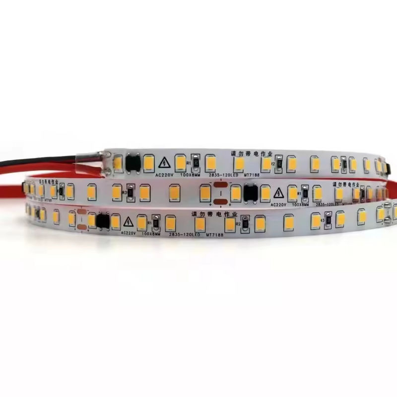 110 فولت قابلة للقطع 10 سم IP65 120 LEDs 2835 مصباح شريط LED غير مضاد للماء IP20 شريط LED مرن