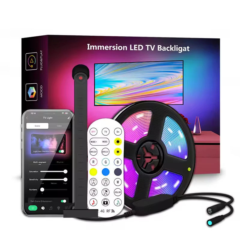 ديكور المنزل 3.8M 5M USB IP20 TV LED Backlights مع الموسيقى WIFI TUYA Smart Home APP Control
