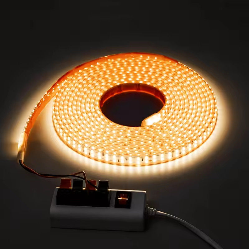 بدون سائق الجهد العالي 220 فولت بدون سائق شريط الضوء الملصق الذاتي 240 leds smd 2835 IP67 IP65 ضوء خط الزخرفي