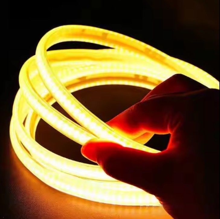 COB 288 LEDs الضوء الشريطية عالية الجهد في الداخل والخارج مرنة COB LED 110V 220V