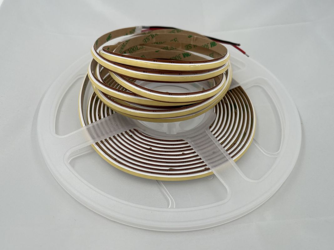12 فولت COB576Led/M 6.6MM عرض قابل للتخفيف 2700K إلى 6500K CCT COB LED Strip الإضاءة المرنة معتمدة CE