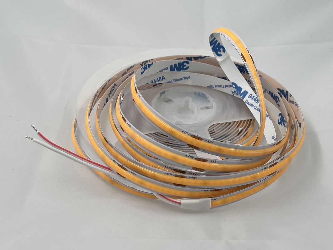48 فولت COB 320leds/M 90CRI الضوء القابل للتخفيف 100lm/W 11W/M مرن COB LED الشريط الضوء للديكور الداخلي