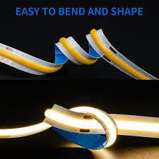 COB LED 10W 12W 110LM 320d / m PCB مزدوج DC 12V 24V 220V CRI 90Ra 10 متر شريط تخصيص تخصيص مجاني