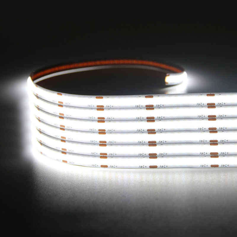 320leds/m LED COB شريط مرن DC24V 12V 5m 10W لإضاءة المناظر الطبيعية -25 50C CRI 90