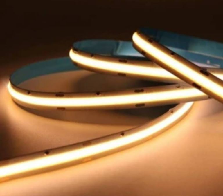 320leds/m LED COB شريط مرن DC24V 12V 5m 10W لإضاءة المناظر الطبيعية -25 50C CRI 90
