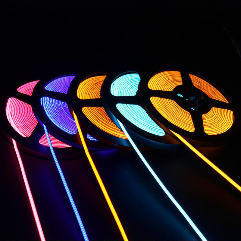 ديكور الداخلية والخارجية COB LED الشريط الضوء CRI عالية 280 320/480 التحكم عن بعد