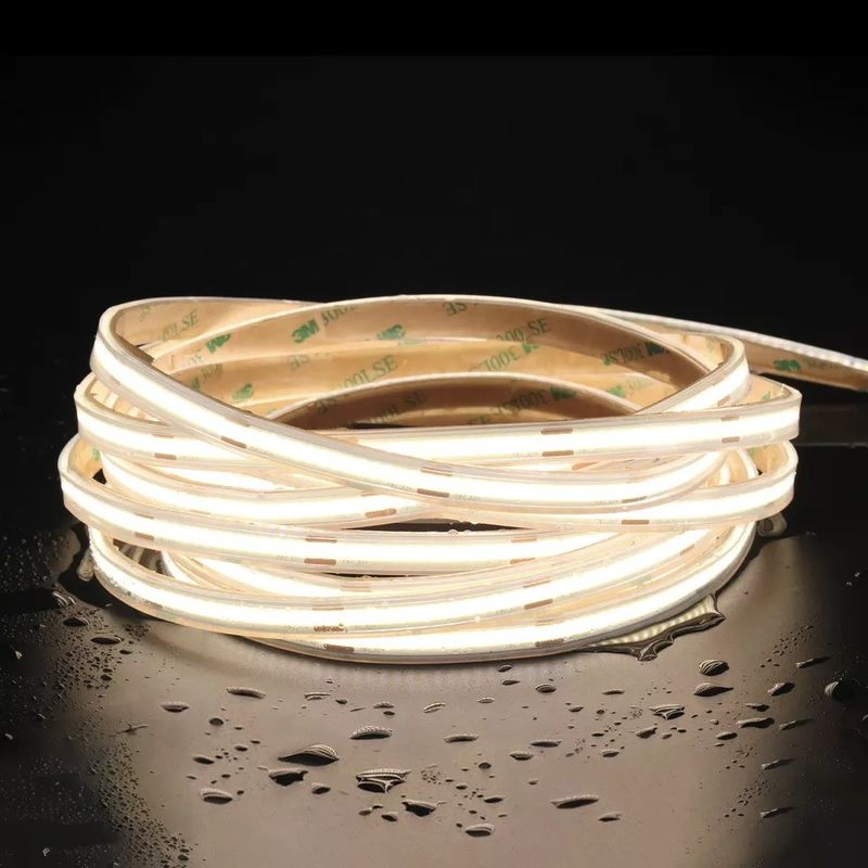 12 فولت 24 فولت مقاوم للماء IP65 IP67 IP68 CRI90 5M قابلة للتضييق COB مرنة شريط LED للداخل والخارج