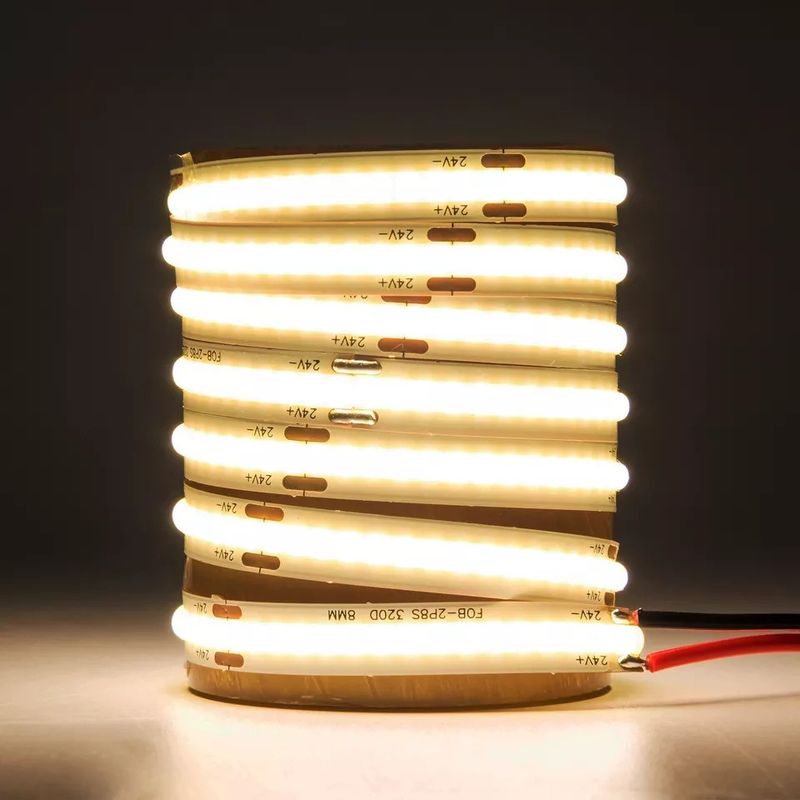 12 فولت 24 فولت مقاوم للماء IP65 IP67 IP68 CRI90 5M قابلة للتضييق COB مرنة شريط LED للداخل والخارج