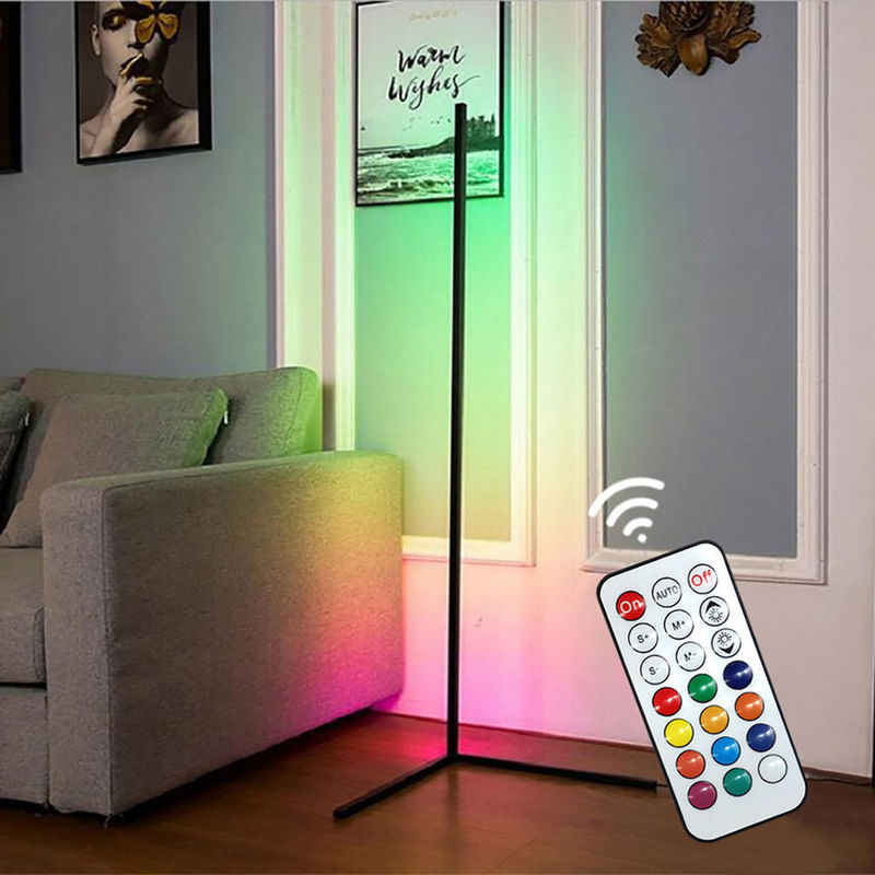 إضاءة داخلية ديكورية حديثة مصباح أرضية LED RGB IC Smart Corner Atmosphere Light