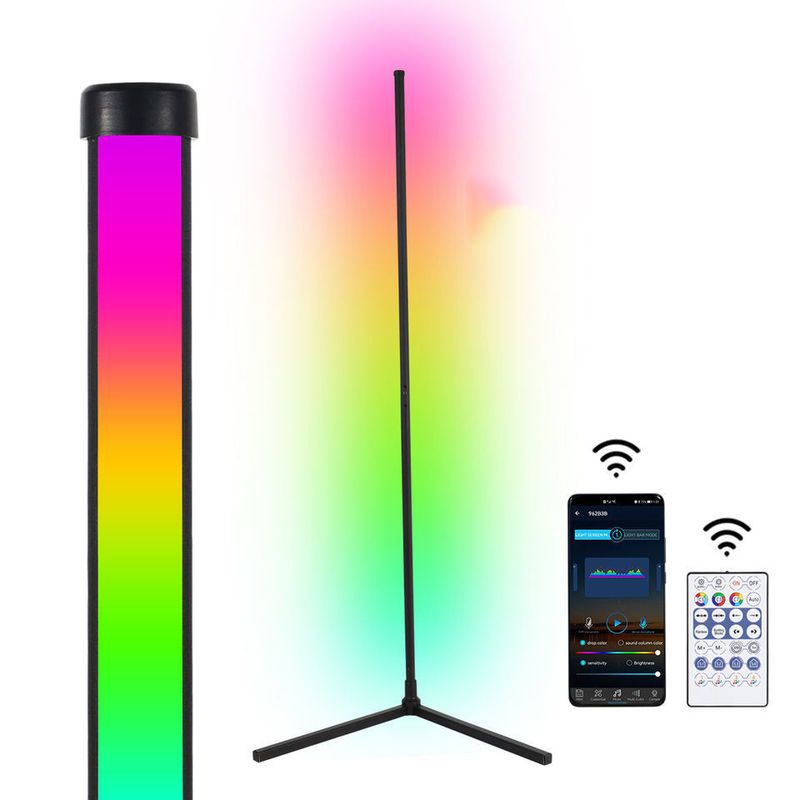 إضاءة داخلية ديكورية حديثة مصباح أرضية LED RGB IC Smart Corner Atmosphere Light