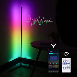 إضاءة داخلية ديكورية حديثة مصباح أرضية LED RGB IC Smart Corner Atmosphere Light