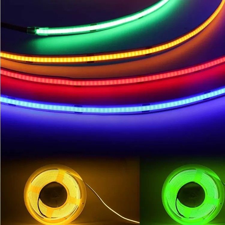 8 ملم LED Cob Strip 24v Light Strip usb TV Backlight Flex 12v Ultra Thin Small Cob Led Strip Light ضوء الشريط المصباح