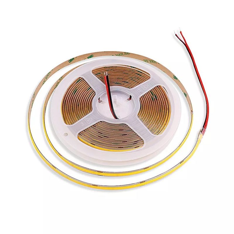 داخلي وخارجي 230v 220v Ac Fob Cob Led Tape دافئ أبيض أزرق Ip65 مقاوم للماء 0.3kg وزن المنتج