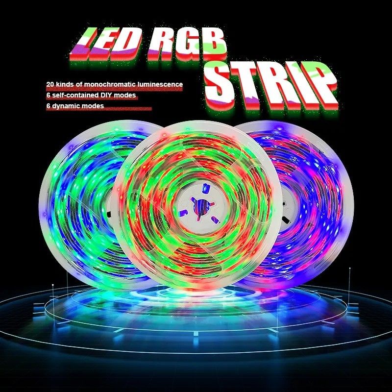 مضيئة الحانة المنزلية LED Light Strips دعم تصميم الحديقة 12V 32ft Smart 5050 RGB 1670