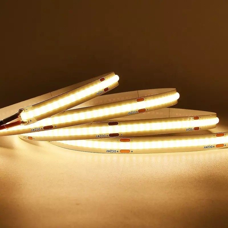 12W مقاوم للماء IP20 COB 480 LEDs 12V 8mm 10mm LED Strip Light للزينة الحديقة