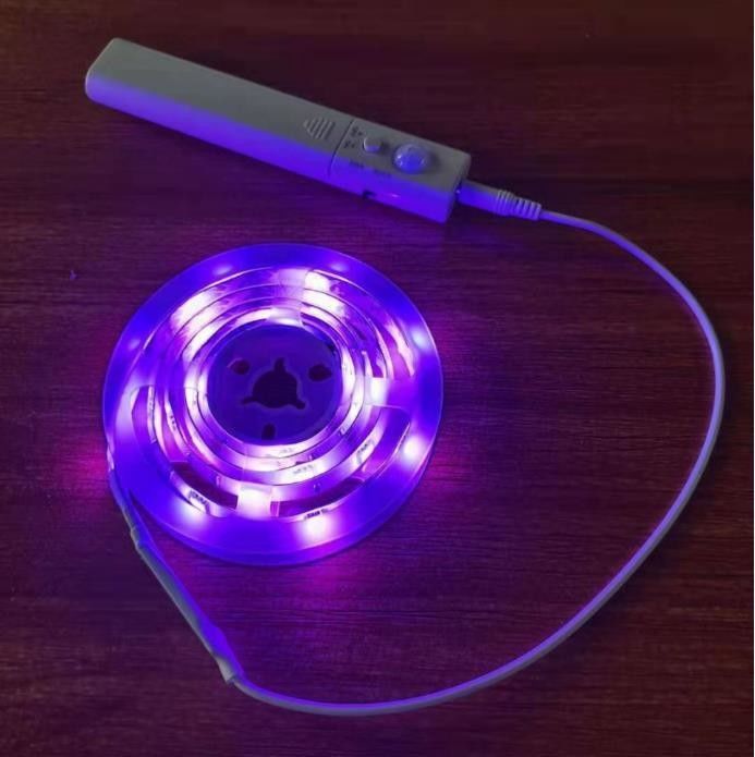 SMD2835 ضوء شريط LED مع جهاز استشعار الحركة 1m الطول USB قابلة لإعادة الشحن النهار والليلة وضع