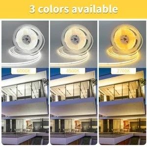 مرنة حسب الطلب 320 480 LEDs Dc 5v 10000 ليمن Rgb Fcob Cct Cob Led Strip Light