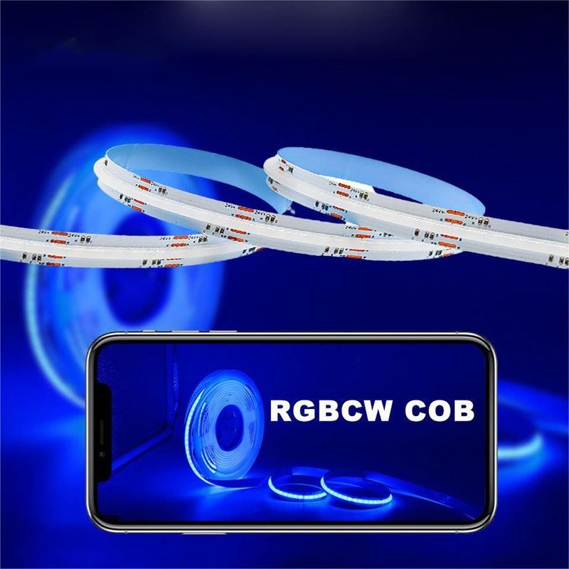 شريط LED 5m/lot Smd 320 384 840 leds/m مضاد للماء مرن كوب LED شريط Dc 24v Ra90 RGBCCT 3000k 4000k 6000k