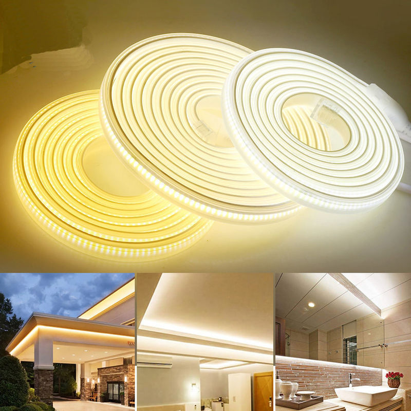 220v 280LEDs / m أبيض / أبيض دافئ / أبيض محايد COB LED شريط CE RoHS 100m 50m الجهد العالي