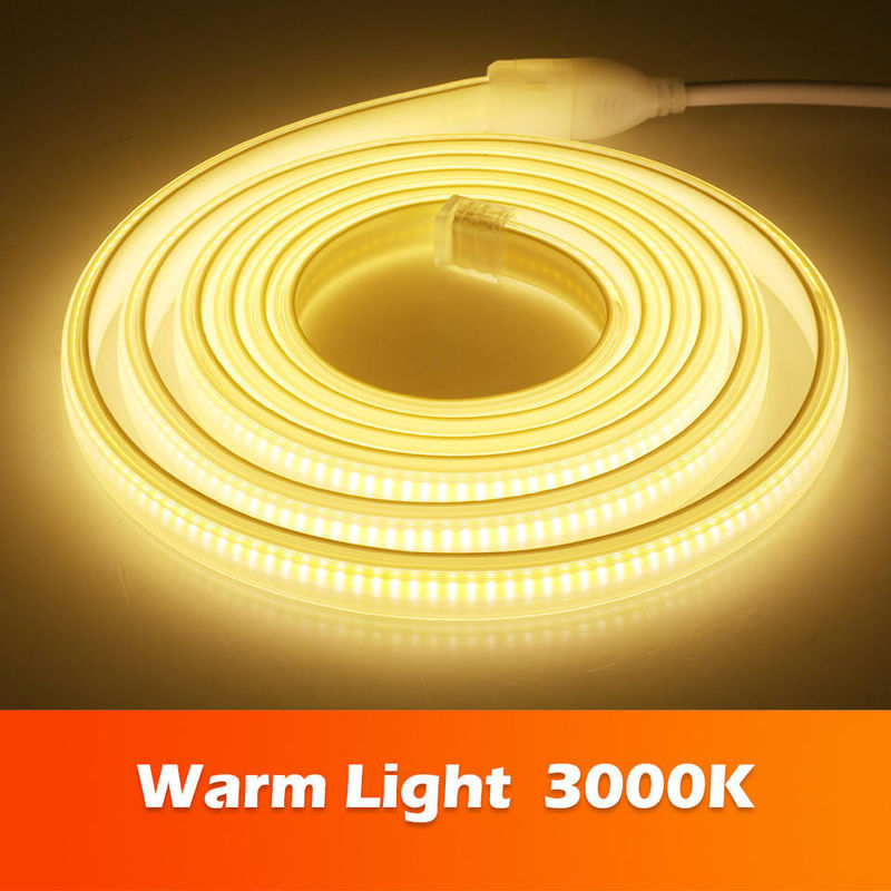 220v 280LEDs / m أبيض / أبيض دافئ / أبيض محايد COB LED شريط CE RoHS 100m 50m الجهد العالي