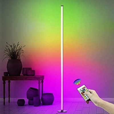 2024 أسطوانة حديثة Rgb ملونة LED ضوء محيطي تطبيق Smart Atmosphere مصباح الأرض