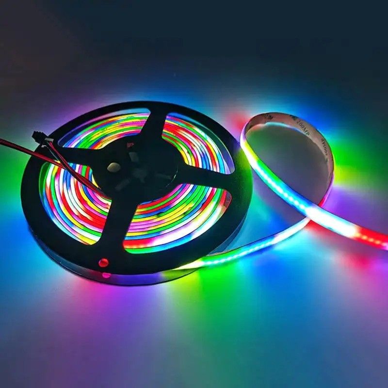 مصباح تدفق ضوئي lm 1000 24 فولت 576 leds / متر RGB COB LED Soft Light Strip Direct Good