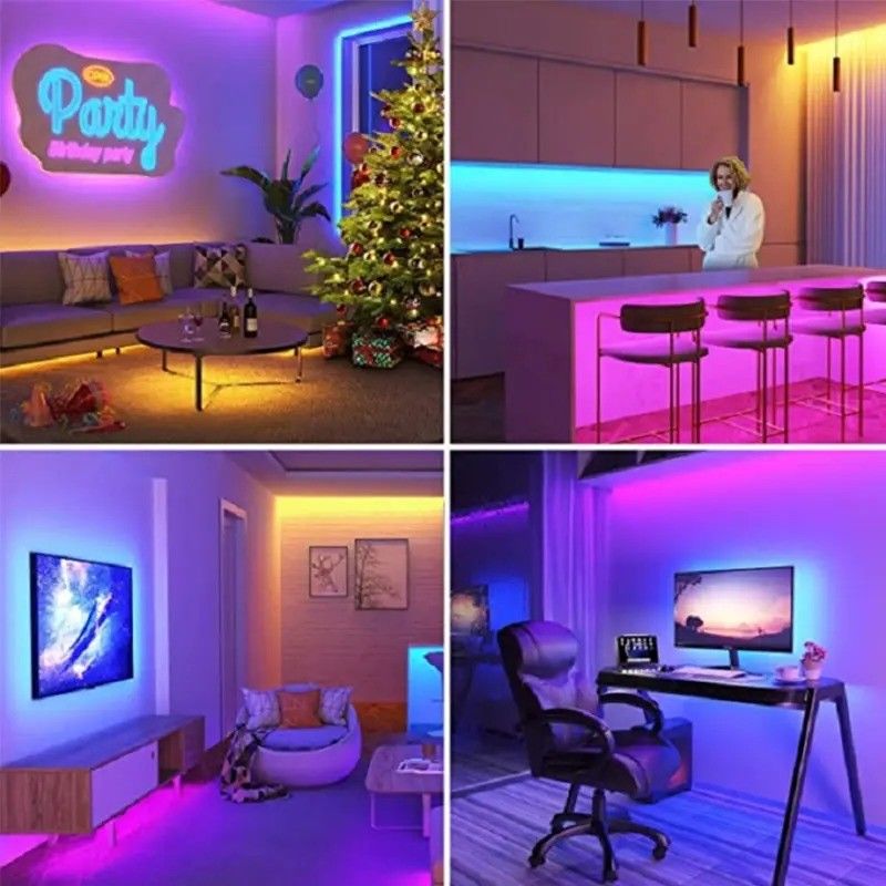 مصباح تدفق ضوئي lm 1000 24 فولت 576 leds / متر RGB COB LED Soft Light Strip Direct Good