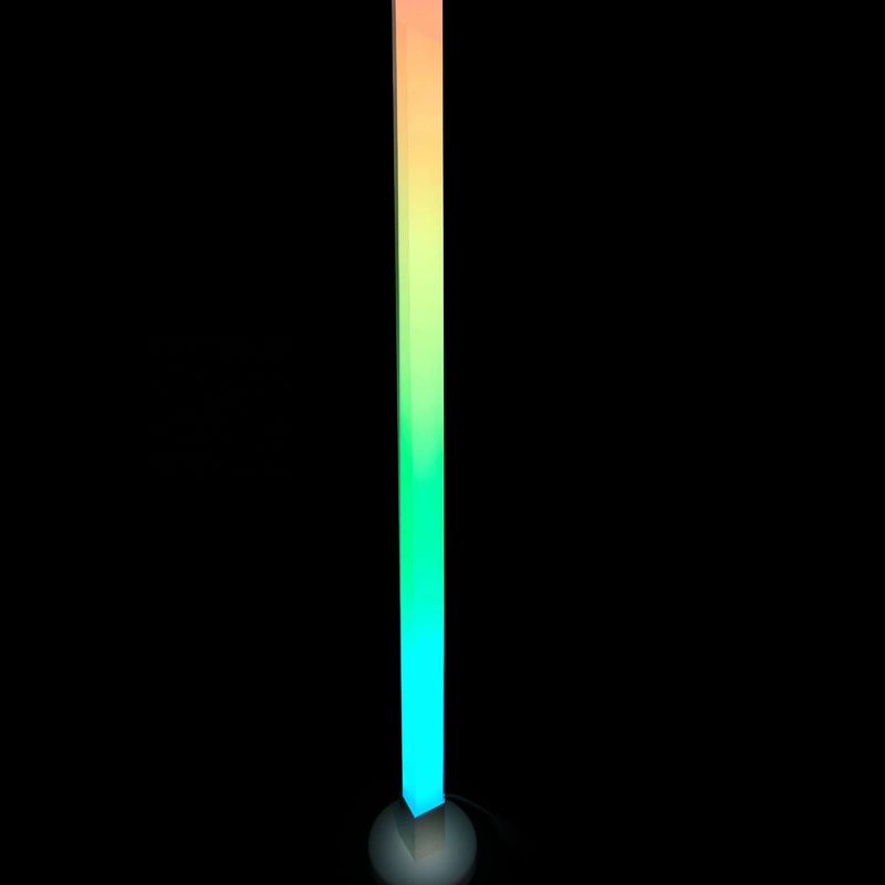 1.5M RGB اللونية التحكم عن بعد مصباح الأرضية LED للضوء المحيطي الزخرفي لغرفة النوم