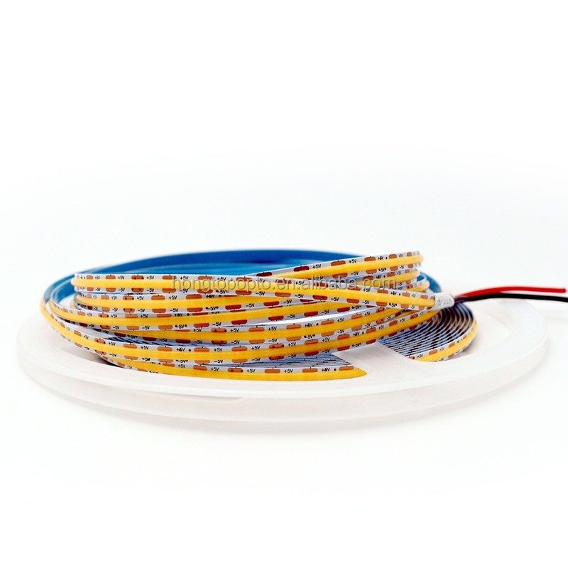 880lm Ra90 مرنة COB LED الشريط الضوء للكثافة العالية 5V 300 LED / م خلفية المطبخ