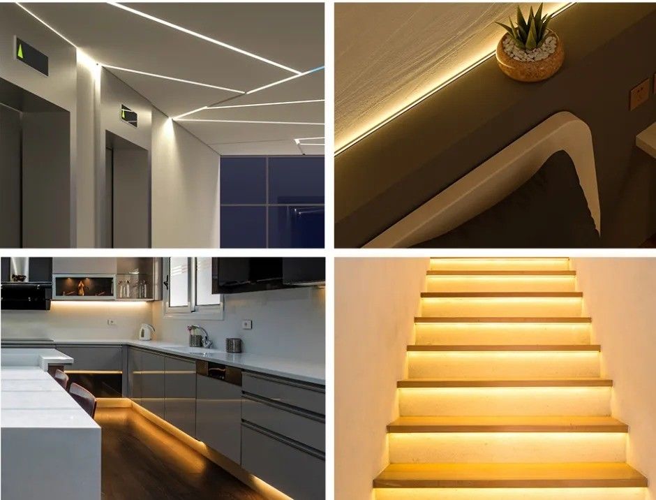 880lm Ra90 مرنة COB LED الشريط الضوء للكثافة العالية 5V 300 LED / م خلفية المطبخ
