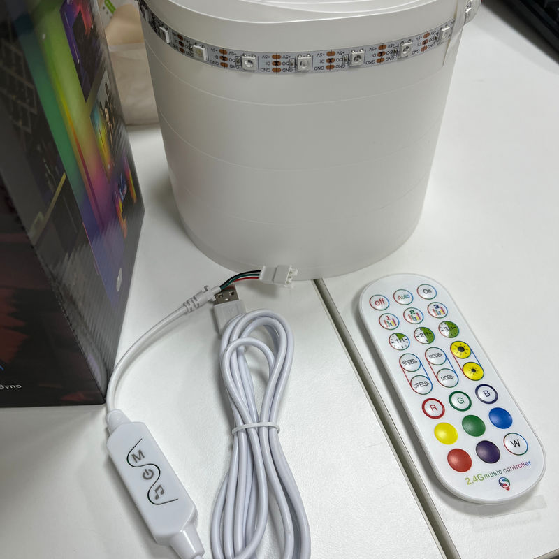 2- RGB IC Smart Corner Light Remote Controlled Tuya دعم Google Alexa مصباح أرضية LED لجنة غرفة المعيشة