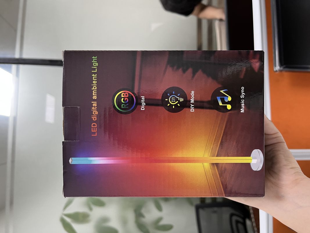 2- RGB IC Smart Corner Light Remote Controlled Tuya دعم Google Alexa مصباح أرضية LED لجنة غرفة المعيشة