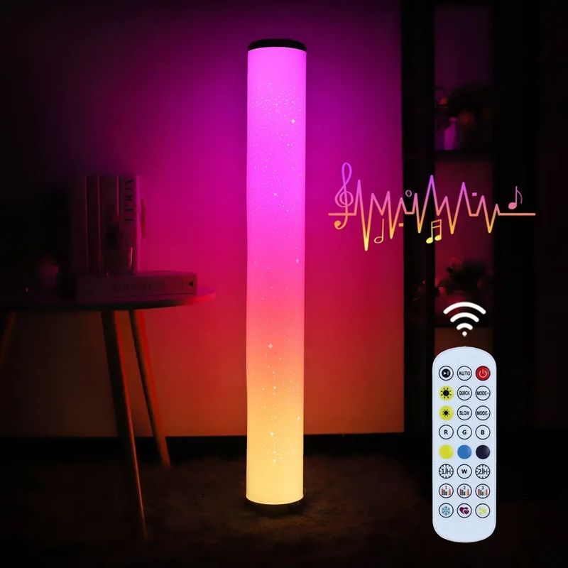 تطبيق Atmosphere Wifi المخصص ومصباح أرضية LED بالتحكم عن بعد لغرفة نوم المنزل الذكي
