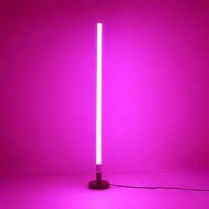 RGB ألعاب الأضواء غرفة المعيشة الضوء المزاج المحيط Rgb ديكور أضواء الليل الوقوف مصباح أرضية الركن