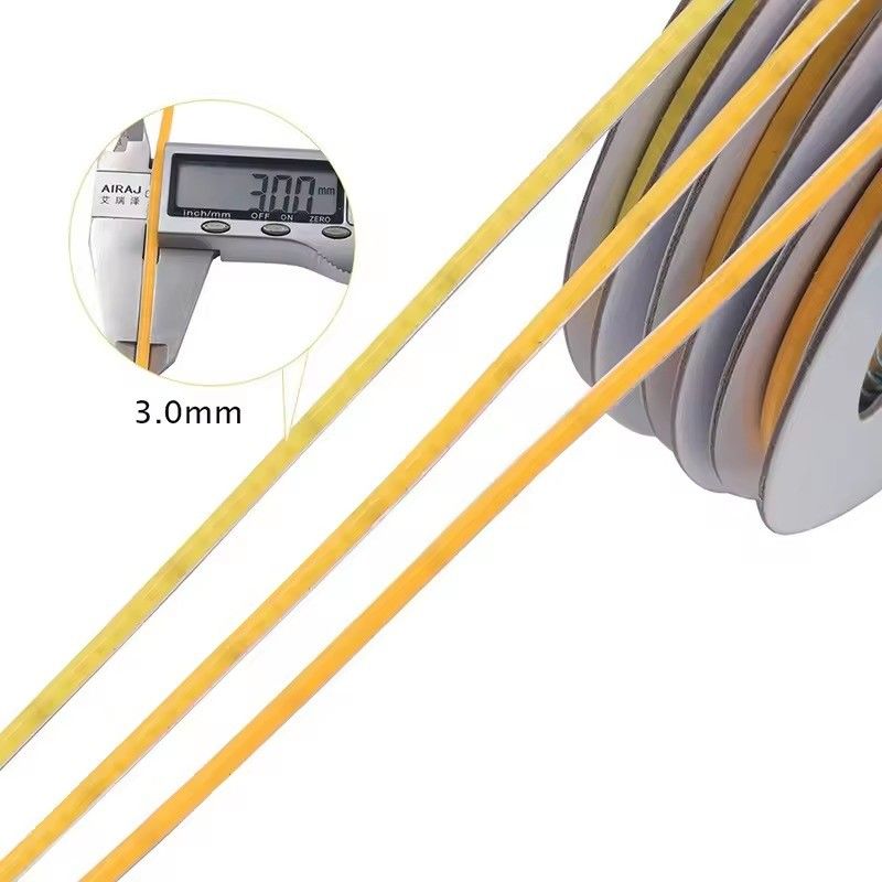 3mm مضاد للماء 2700k 6000k 12V 220v 5V Ultra رقيقة العرض 400leds COB LED الشريط الضوء مع 3