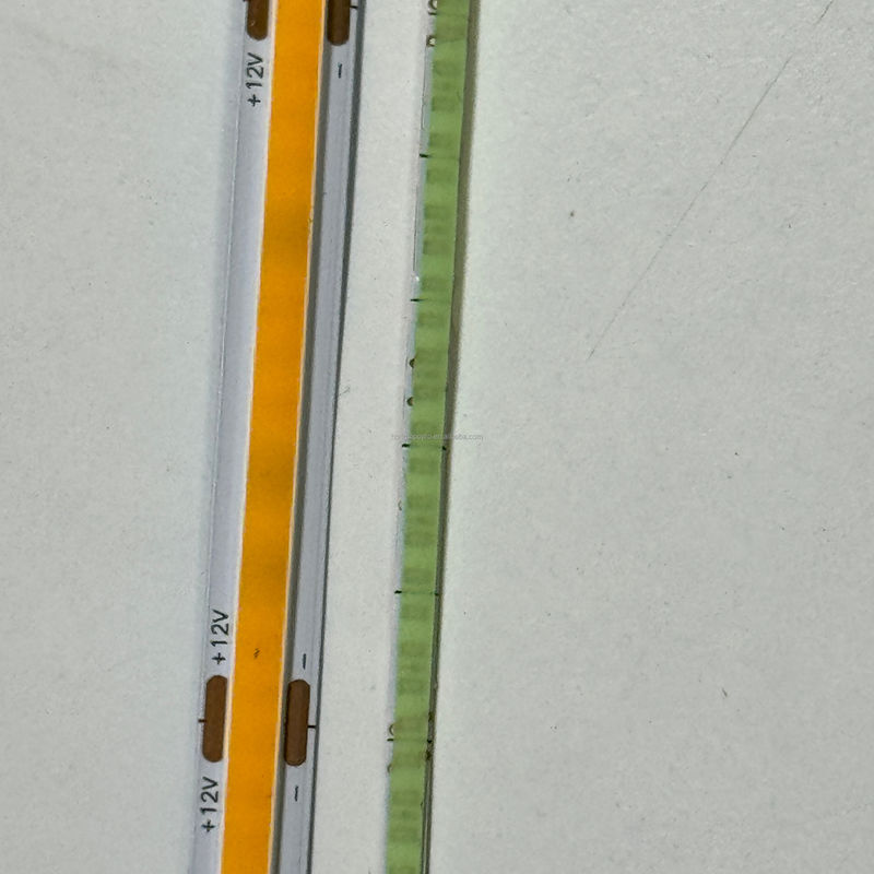 شريط COB LED 12V 1CM قطع 3MM عرض رقيق للغاية 5MM 100lm CRI90 3 320LEDs PCB مزدوج